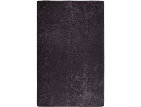 Tapete VIDAXL Antiderrapante (Cinzento Escuro - 80 x 150 cm - Veludo)