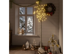 Vidaxl Árvore De Natal 200 Leds Salgueiro Int./ext. 1,8m Branco Quente