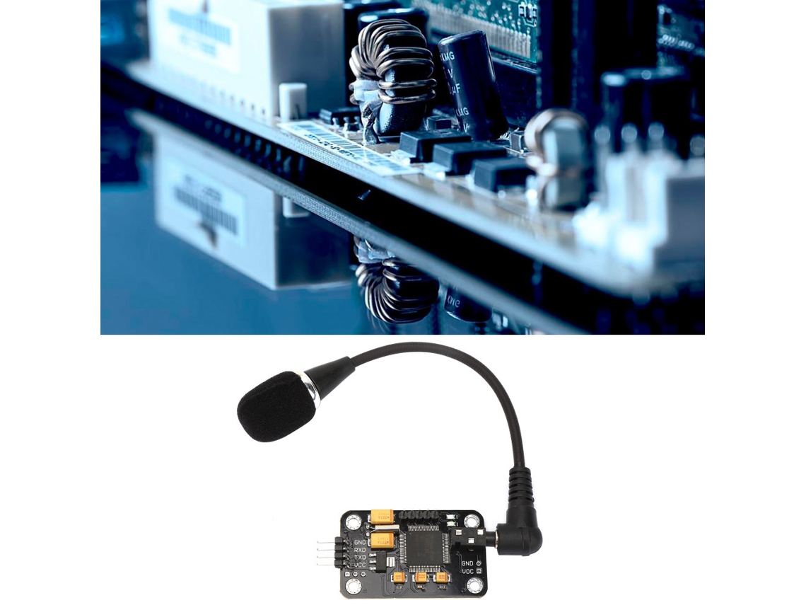Laxiscreed Módulo De Reconhecimento De Voz Com Microfone Para Controle Por Voz