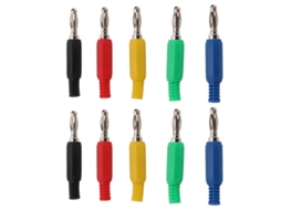 Plugue Banana De 4 Mm (latão, Material Pe, Isolamento Helicoidal)