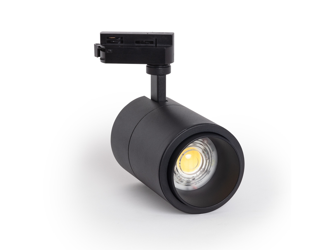 Foco Trilho Led Monofásico 30w Regulable Cct Pulyx Multiángulo 15 60º Preto Ledkia