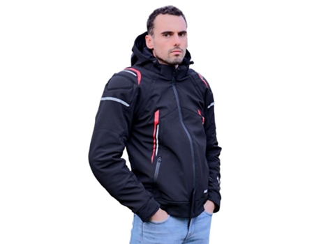 Hoodie Unissexo ADX Amovível Protectores Sem Placa Traseira Nf Aprovado Vermelho (2XL)