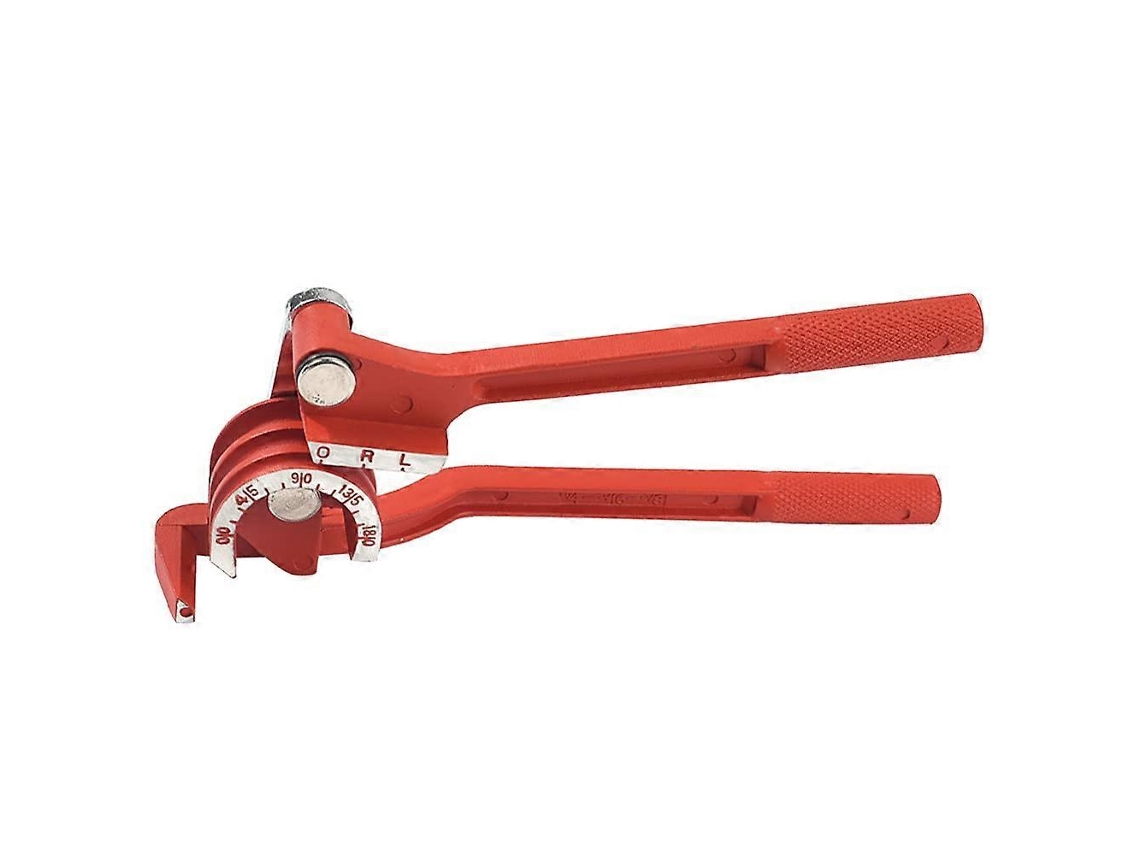 Flexor De Tuberías 3 En 1 De 6mm/8mm/10mm Con Cutter De Latón Manual De 180° Para Hvac, Agua Y Gas - Rojo