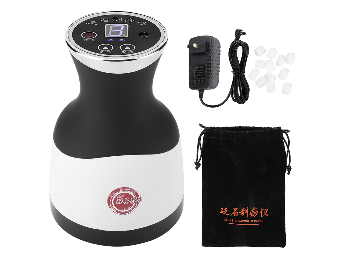 Massagem De Raspa Elétrica Terapia De Agulha De Pedra Com Pressão Negativa E Compressão Quente Sem Raio Infrarrojo