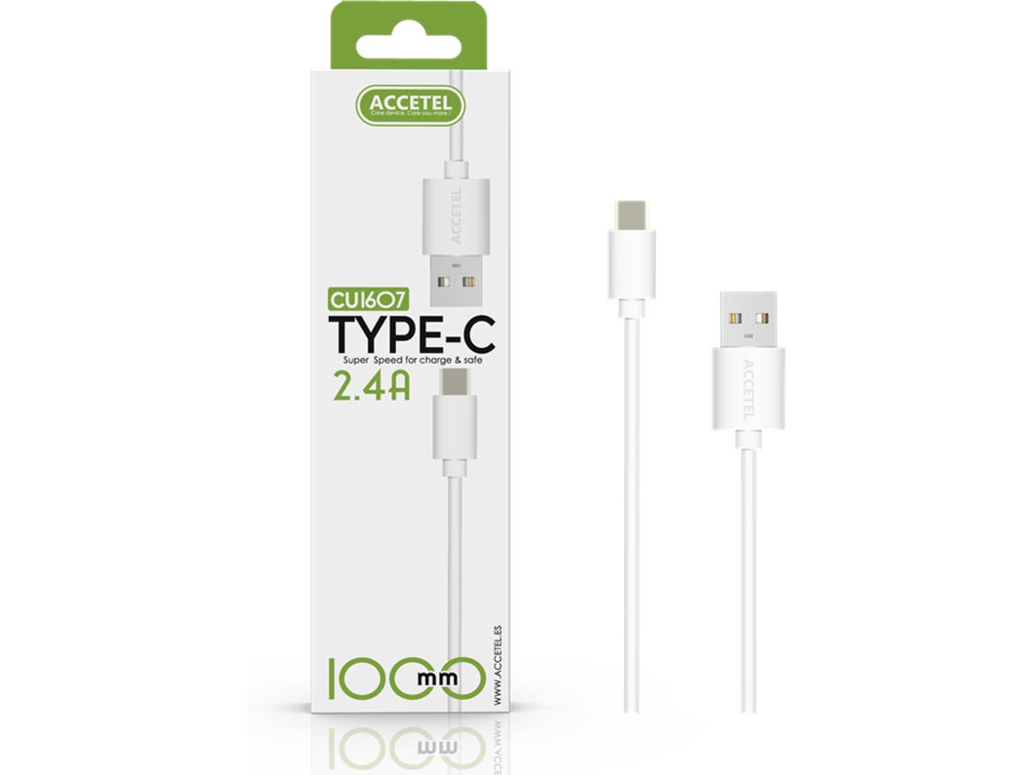 Cabo ACCETEL (Type-C - 1 m - Branco)