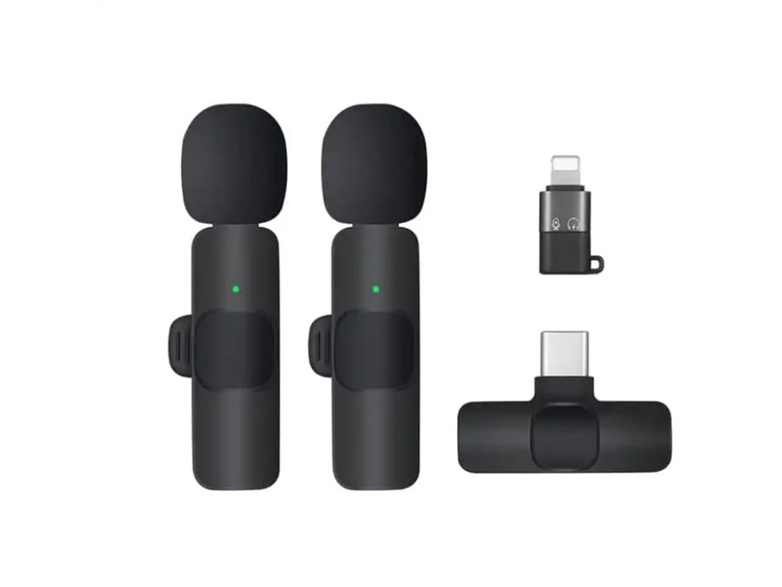 Microfone Sem Fio Para Iphone, Mini De Lapela Tipo C Com Clipe Aquaforge