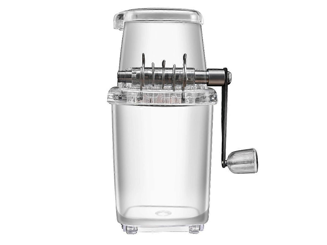 Manual Ice Crusher Portable Hand Crank Ice Shaver For Household Kitchen Use