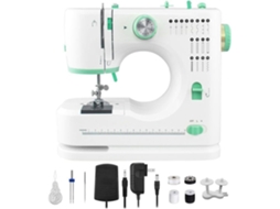 Máquina de Costura Elétrica Portátil Flsm-520 com Pedais para Iniciantes 16 Pontos Diferentes Costura Automática de 2 Velocidades DEWIN