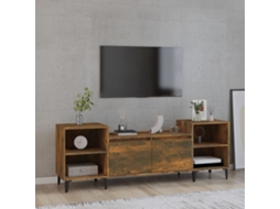Vidaxl Móvel De Tv 160x35x55 Cm Derivados De Madeira Carvalho Fumado
