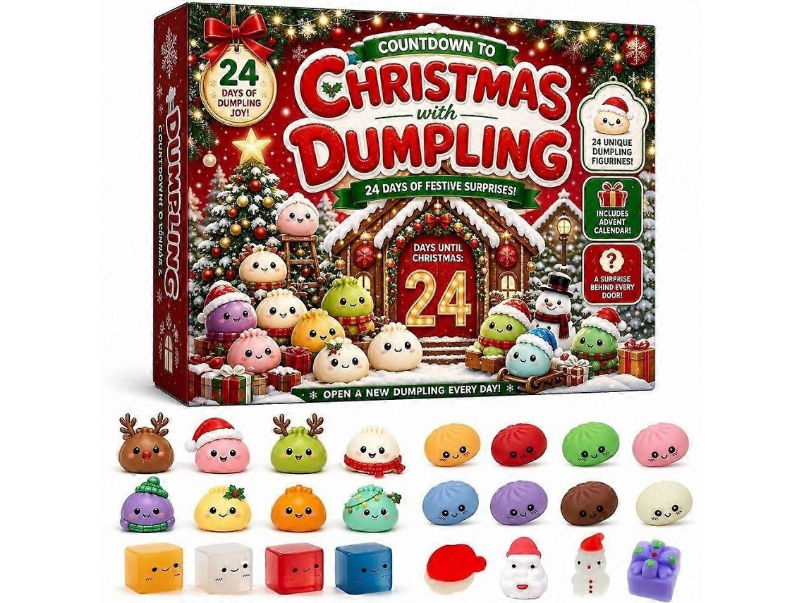 Calendário De Advento Com 24 Brinquedos Squishy