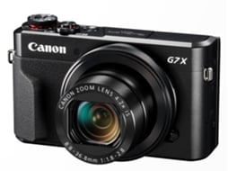 Máquina Fotográfica Compacta CANON Powershot G7X Mark II (Preto - 20.1 MP - ISO: auto 125 a 12800 - Zoom Ótico: 4.2x)