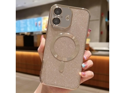 Capa De Tpu Para Iphone 17 - Glitter - Acabamento Eletroplástico - Magsafe