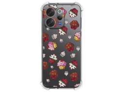 Capa Tumundosmartphone De Silicone À Prova De Choque Para Vivo V70 5g Com Estampa De Muffins Em Estilo Desenho Animado