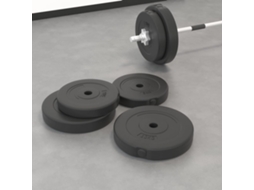 Vidaxl Discos De Musculação 4 Pcs 30 Kg Cimento