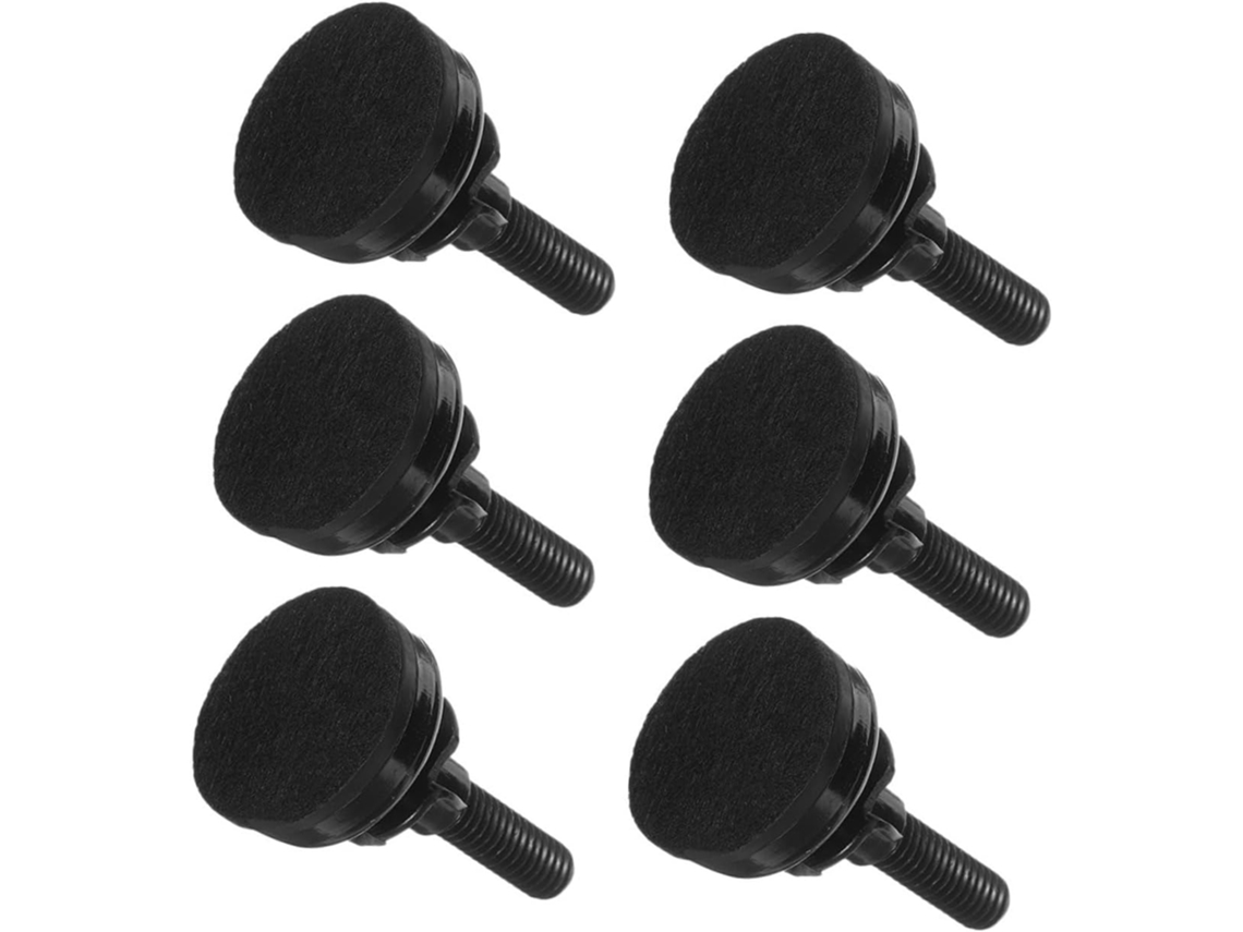 Nuobesty Conjunto De 6-niveladores Ajustáveis Para Móveis, Pés De Mesa Com Rosca 3 8-16, Extensores De Altura Para