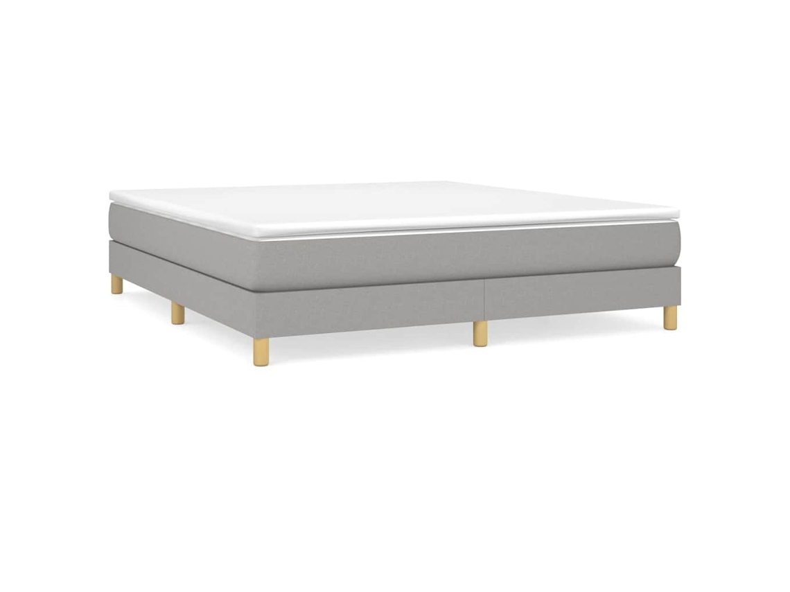 Box Spring Bed Frame, Box Spring Bed Frames Vidaxl Cinzeto Tecido (180 X 200 Cm)