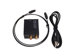 Convertidor Digital a Analógico Coaxial Toslink, Rca, 32-96 kHz, 24 bits | S/MARCA