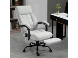 Office Chair With Massage Function Heating Function, Footrest, Up To 120 Kg, Gray