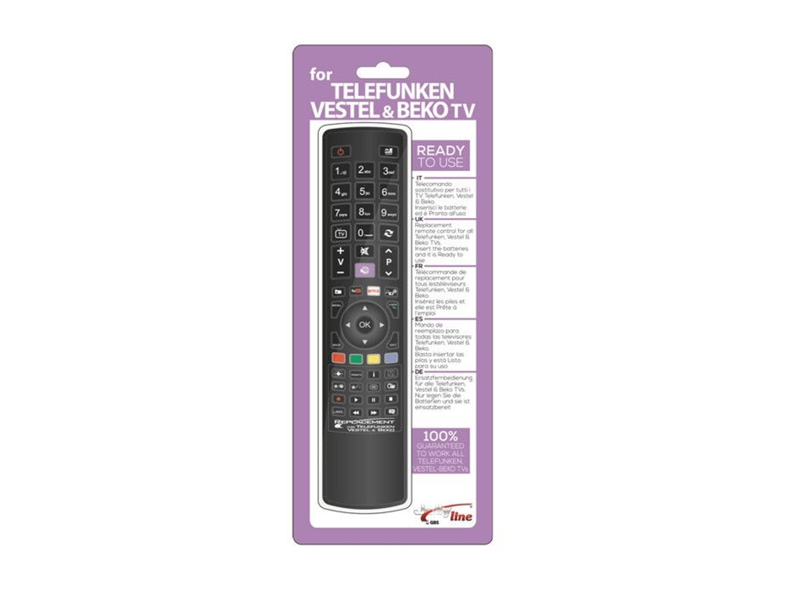 Controle remoto de TV dedicado para Vestel Telefunken e Beko MBG 1721 LE SITE DE LA PIECE