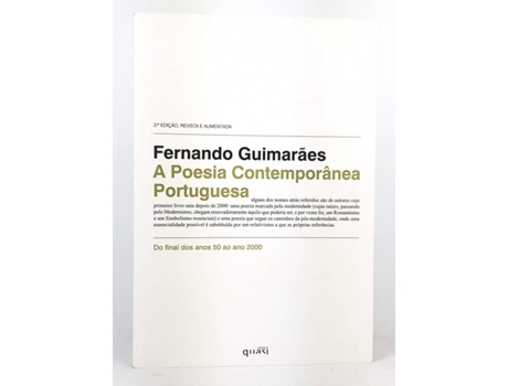 Livro A Poesia Contemporânea Portuguesa de Fernando Guimarães (Português)