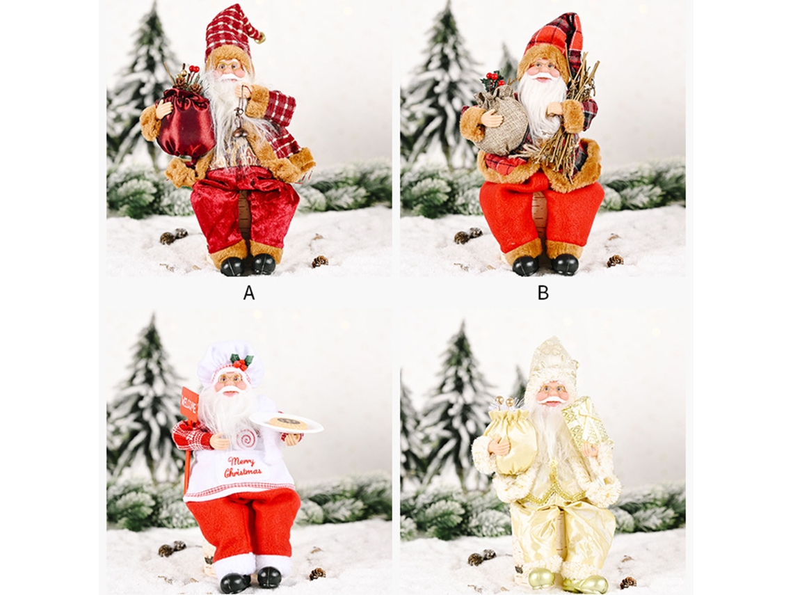 Figurina Do Pai Natal (versão De Chef, Em Pé) Eoocoo