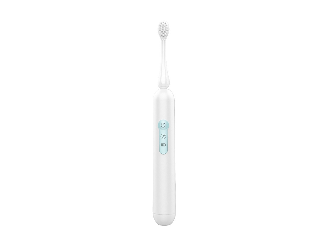 Escova De Dente Elétrica Sônica E Vibratória Adulto Recarregável Casal Cerdas Suaves Sfushos (m09 Versão Atualizada Inglês Branco)