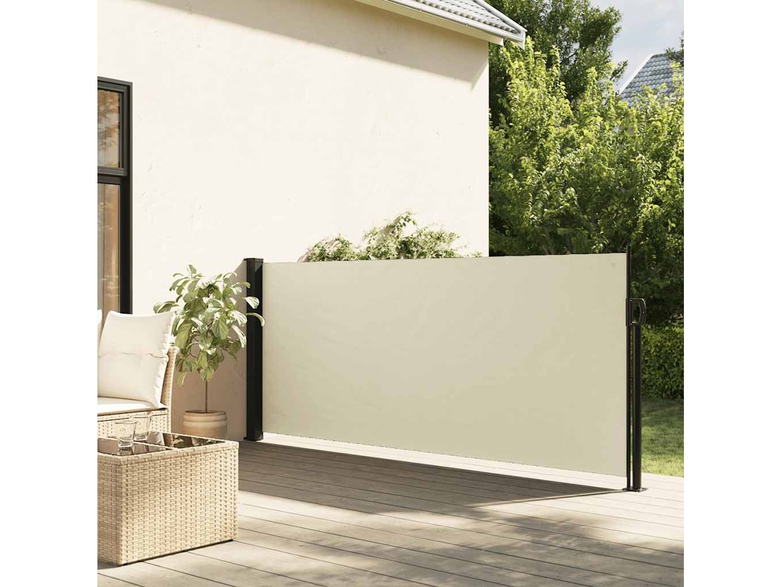 Vidaxl Toldo Lateral Retrátil 120x600 Cm Creme