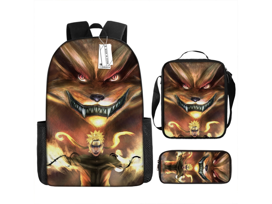 Conjunto Escolar 3 Peças, 3d, Estampa De Desenho Animado Com Mochila