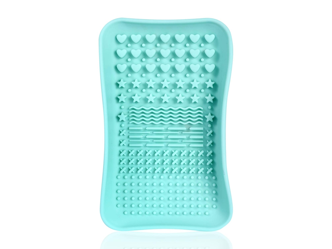 Almofada De Limpeza Para Pincéis, Tapete De Silicone Para Limpeza De Maquilhagem, Almofada Portátil Para Limpeza De Pincéis De Maquilhagem