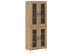 Conjunto 1 Estante De Armazenamento Vidaxl Castanho Derivados De Madeira (69,5 X 34 X 90 Cm)