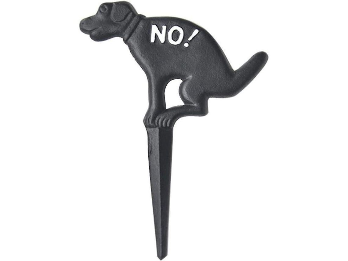 Cartel De Hierro Fundido Para Jardín, Prohibido Defecar Perros, Decoración De Jardín, Resistente Al Clima, 27x20 Cm