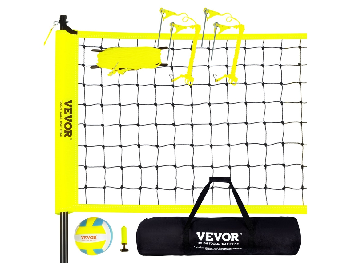 Kit de rede de vôlei portátil VEVOR postes de altura ajustável para exterior