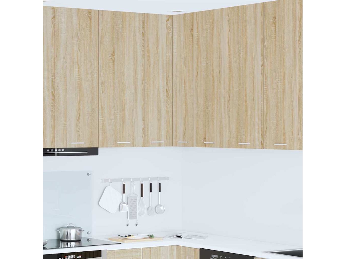 Vidaxl Armário Suspenso Carvalho Sonoma E Branco 57 X 57 X 100 Cm