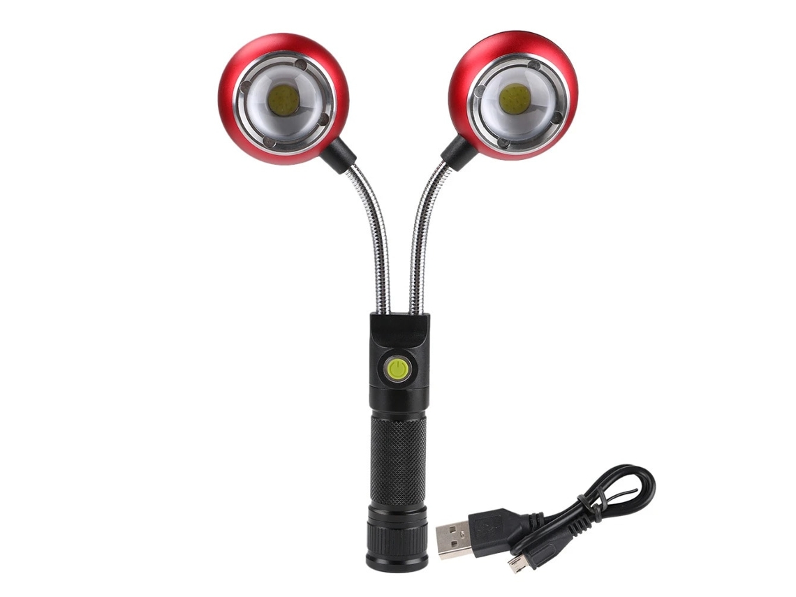 Lanterna De Trabalho Led Cob Recarregável Magnética