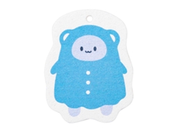 Espuma de Polpa de Madeira para Limpeza, Cartoon Urso Azul | S/MARCA