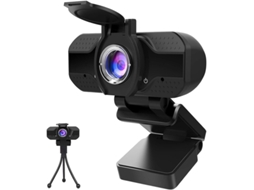Lurelia Webcam Vsm-47, Full Hd 1080p, Microfone, Preto, Usb, Imagem Nítida, Para Pc E Videochamadas