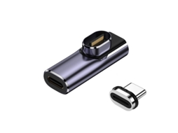 24pin Usb C Magnetic Adapter, 100w Pd 40gbps, 8k Video For Macbook, Ipad, Samsung Galaxy, Steam Deck Cinza Escuro Hexinyigjly