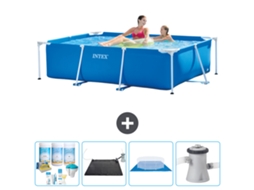 Intex Piscina Com Estrutura Retangular - 220x150x60 Cm - 5-peças S20816