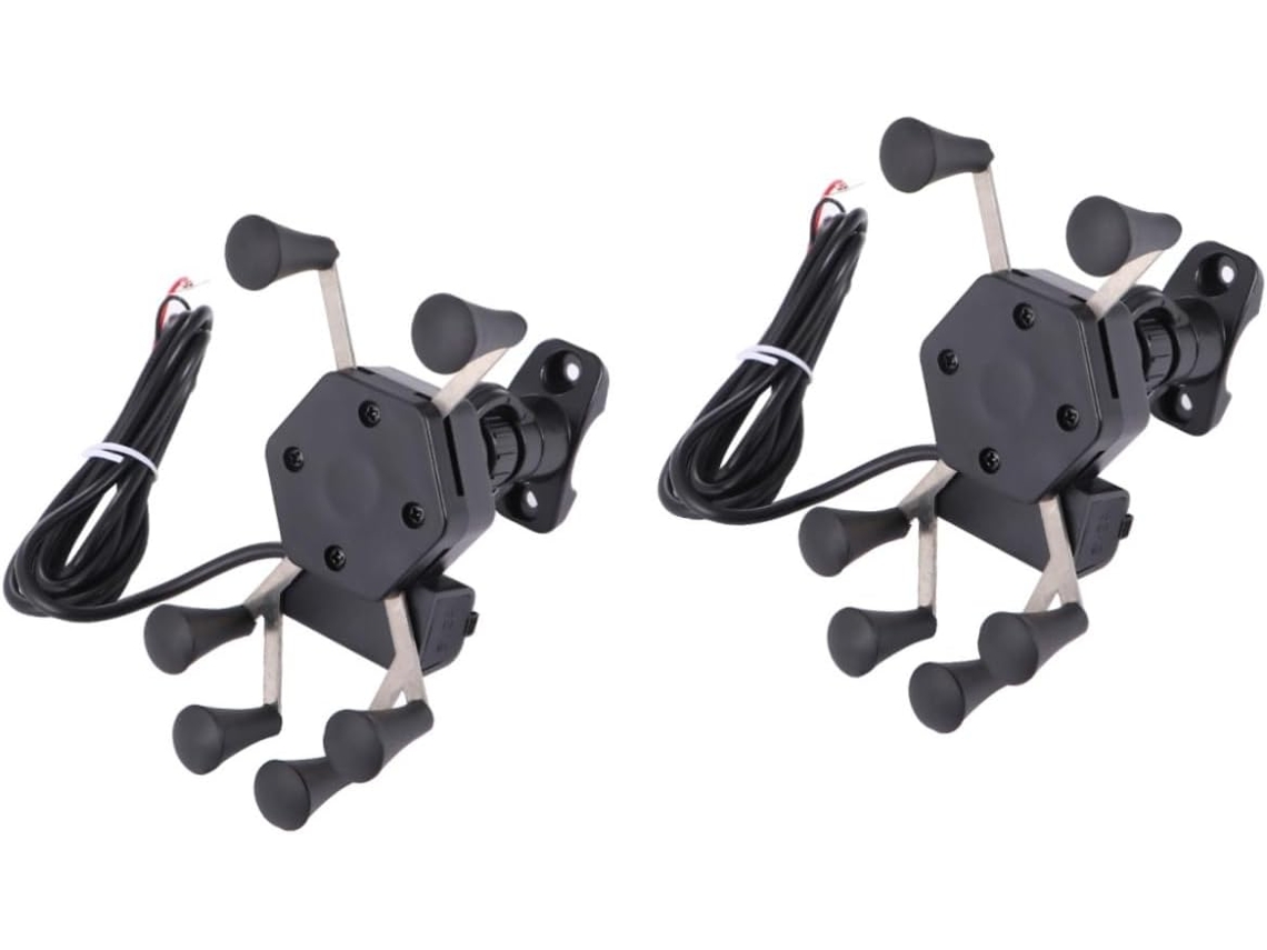 Conjunto de 2 Suportes Ajustáveis Antifurto para Maçanetas de Plástico Reforçado. SFUSHOS
