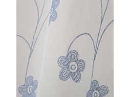 Cortina LOLAHOME Flores Azul (260x140 cm - Poliéster)
