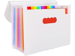 Lurelia Pasta Expansível A4/carta, Com 13 Bolsos, Em Plástico E Pvc, À Prova De Água E Fecho, Para Documentos E Escritório