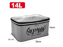 Bolsa De Pesca Multifuncional Em Eva (14l) Com Compartimento Para Iscas E Linhas.