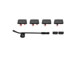 Conjunto De Ferramentas Para Levantar Móveis, Capacidade De 400 Kg, Rodas Rotativas De 360°, Preto