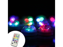 Conjunto de 10 Mini Luzes Led Submersíveis Aled para Uso Subaquático BRILVIBERA