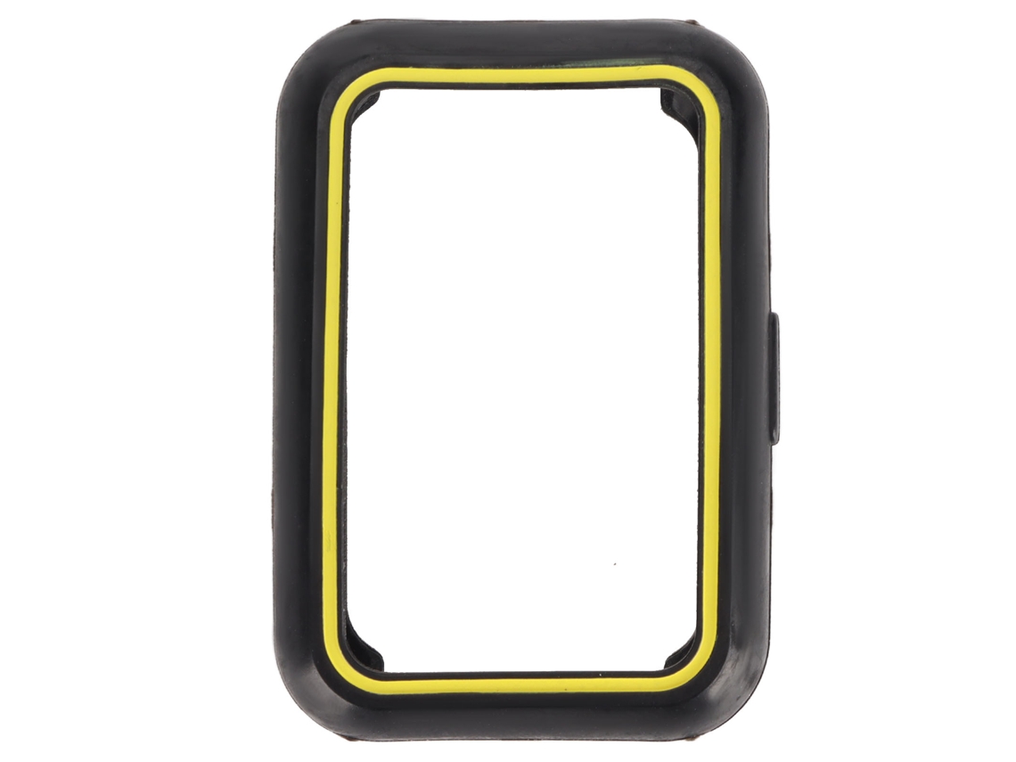 Aetheria capa Protetora Tpu Full Screen para Huawei Watch Fit com Borda Macia Preto Amarelo