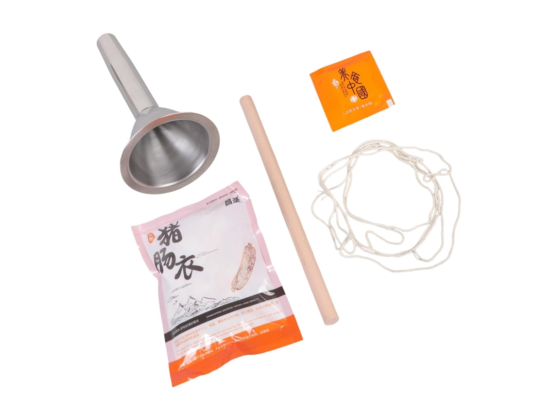Conjunto Profissional Para Enchimento De Linguiça, Funil E Tubos Em Aço Inoxidável 304 Para Enchimento Manual Elétrico