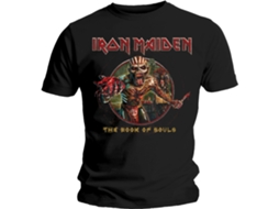T-Shirt ROCK OFF Iron Maiden - Book Of Souls Preto (Tamanho: L)