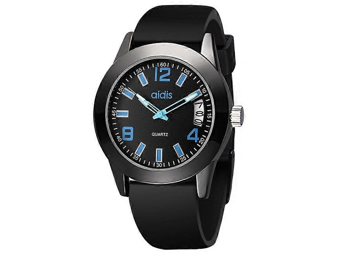 Relógio De Pulso Addies My-1601, Versão Regular, Com Pulseira De Silicone E Mecanismo De Quartzo, Compatível Com Calendário.