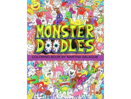 Livro Doodle Monsters Coloring Book Paperback De Maryna Salagub (inglês)
