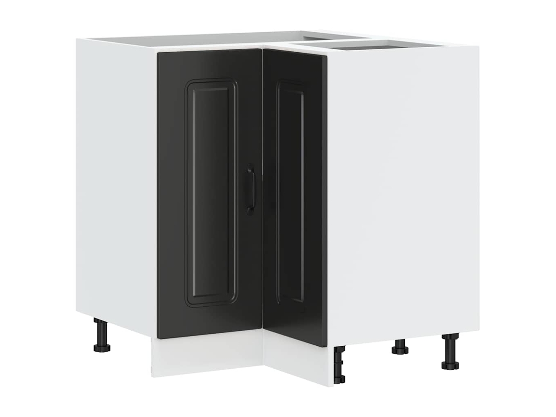 Kitchen Corner Base Cabinet, Kitchen Corner Base Cabinets Vidaxl Preto Madeira Processada (n/a)